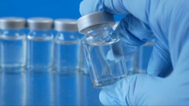 çok sayıda covid-19 Coronavirus aşısı, üretim ilacı aşısı, yakın çekim