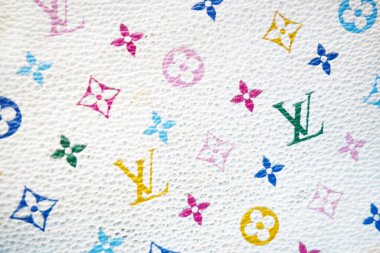 Louis Vuitton sembolleri deri arkaplan