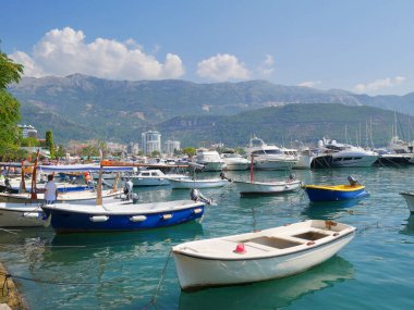 Budva limanı, Budva marinası, Karadağ, açık hava manzarası