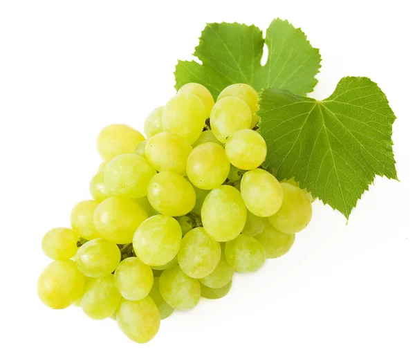 Uvas brunch closeup isolado no fundo branco — Fotografia de Stock