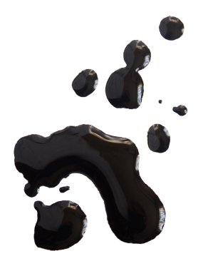 inkt spatten op wit papier