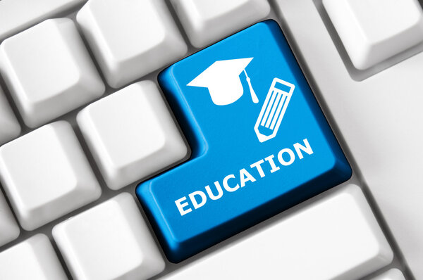 Цветовая кнопка и концепция образования
