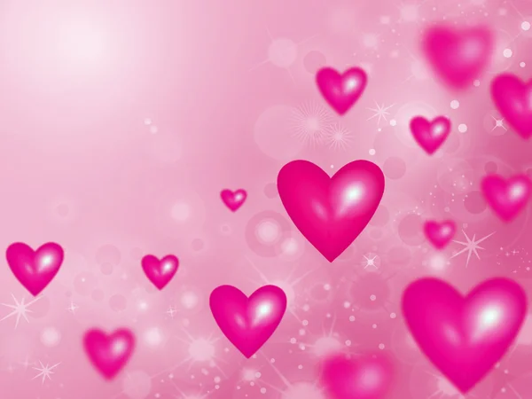 Valentine Hearts Latar Belakang. Valentines Red Abstract Wallpaper. Kolase Latar — Stok Foto