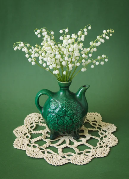 Still life with lily of the valley bunch — Stock Photo, Image