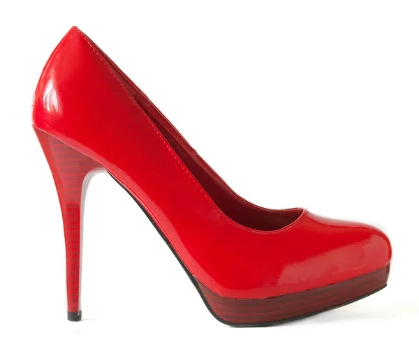 白い背景に隔離された赤い靴 — ストック写真