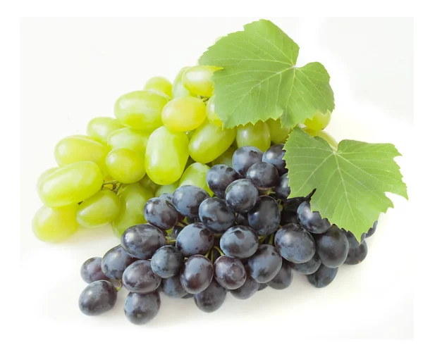 Brunch de uvas isolado em fundo branco — Fotografia de Stock