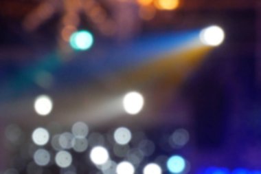 Odaklanamayan Işıklar, Yumuşak soyut ve Neşeli havai fişekler arka plan, bulanık ışık patlaması, yakın çekim