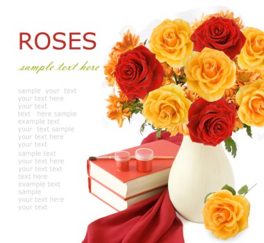 Öğretmen günü kartı çiçekli