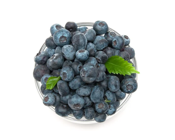 Ripe blueberries on a white background close-up. — Stock Photo, Image