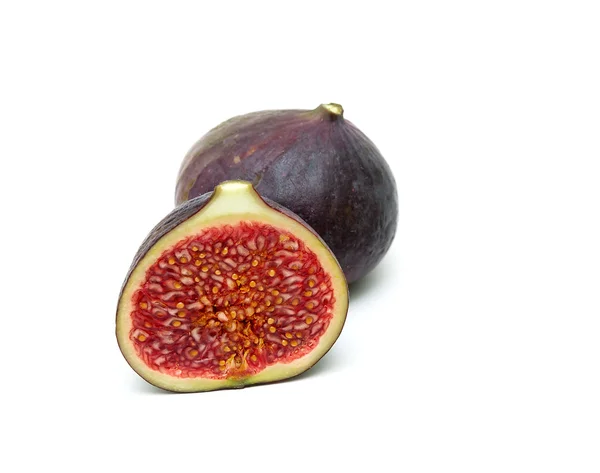 Figs close-up isolated on white background — Stock Photo, Image