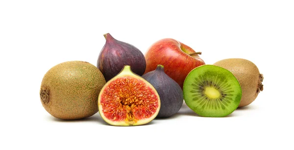 Juicy ripe tropical fruit closeup on white background — Stock Photo, Image