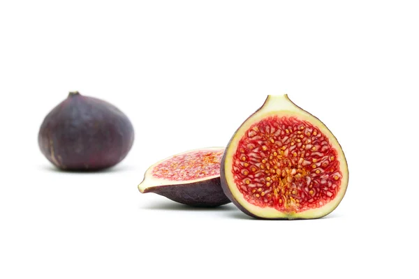 Figs closeup isolated on white background — Stock Photo, Image