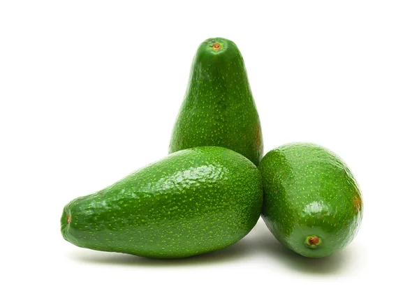 Avocado isolato su sfondo bianco primo piano — Foto Stock