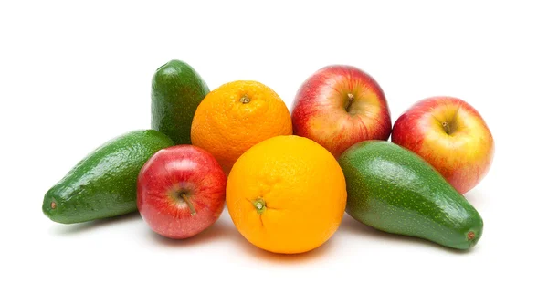 Fresh fruit on a white background — Stock Photo, Image