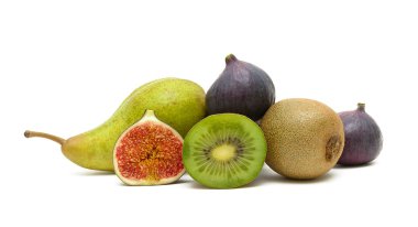 Olgun meyve tatlı. Beyaz arka plan üzerinde izole.