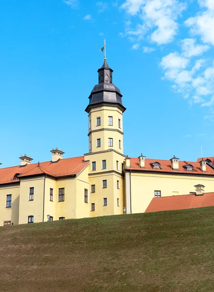 The tower of a medieval castle in Nesvizh. Belarus. — Stock Photo, Image