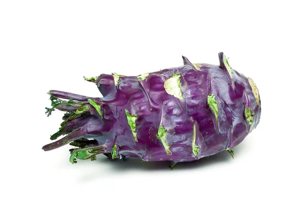 Kohlrabi cabbage isolated on white background — Stock Photo, Image