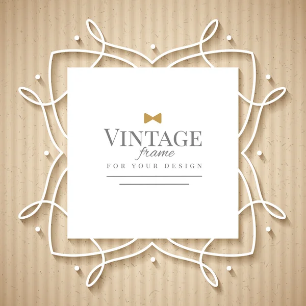 Telaio vettoriale vintage — Vettoriale Stock