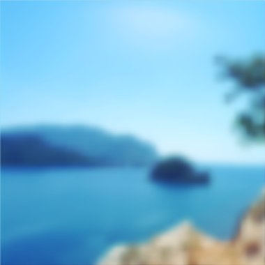 Bulanık deniz manzarası arka plan