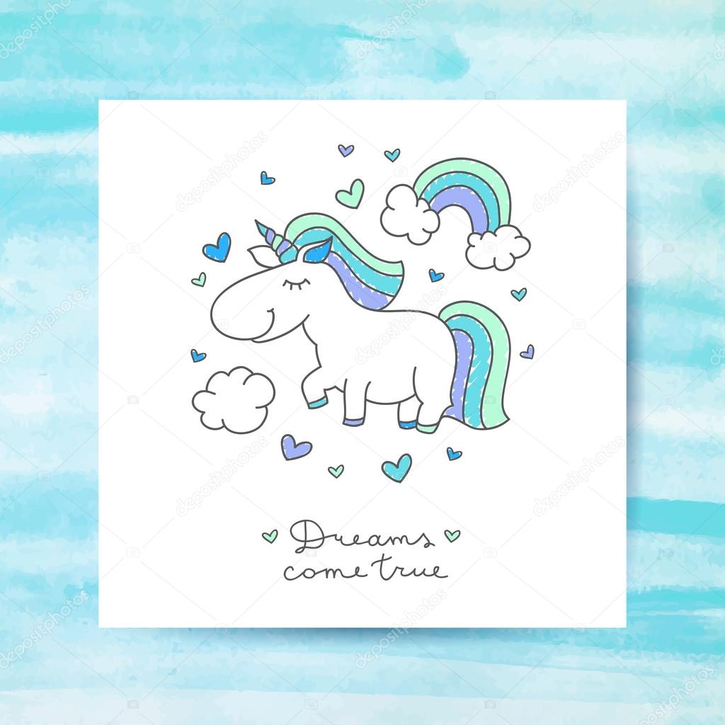 unicorn and rainbow