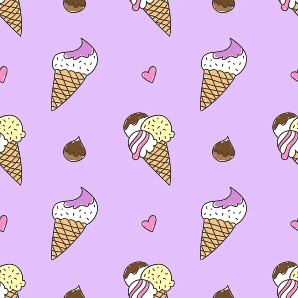 Conos de helado — Vector de stock