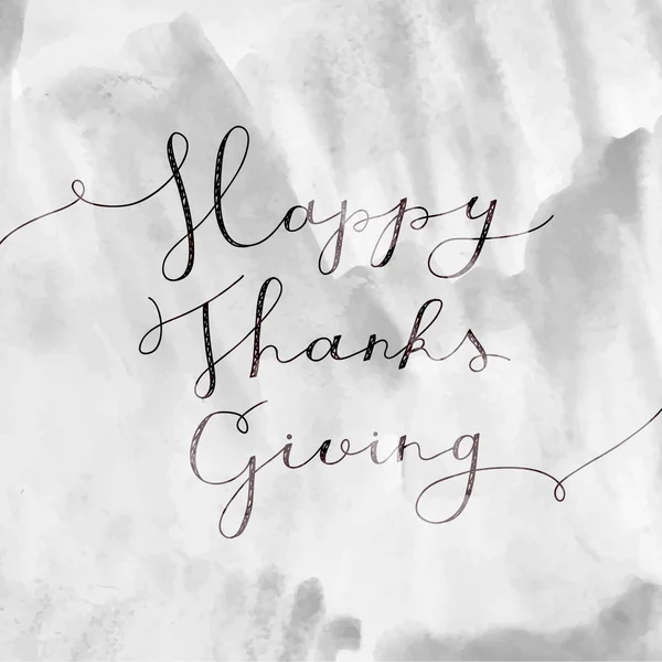 Happy Thanksgiving belettering — Stockvector