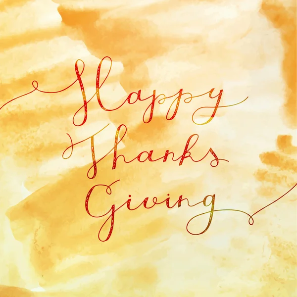 Happy Thanksgiving belettering — Stockvector