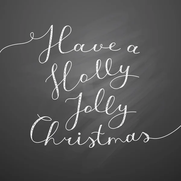 Holly alegre navidad — Vector de stock