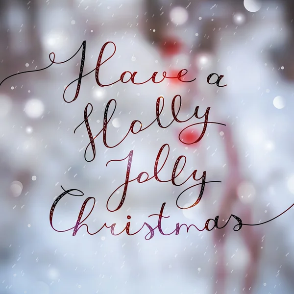 Holly jolly christmas — Stockový vektor