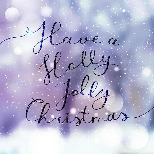 Holly jolly christmas — Stockový vektor