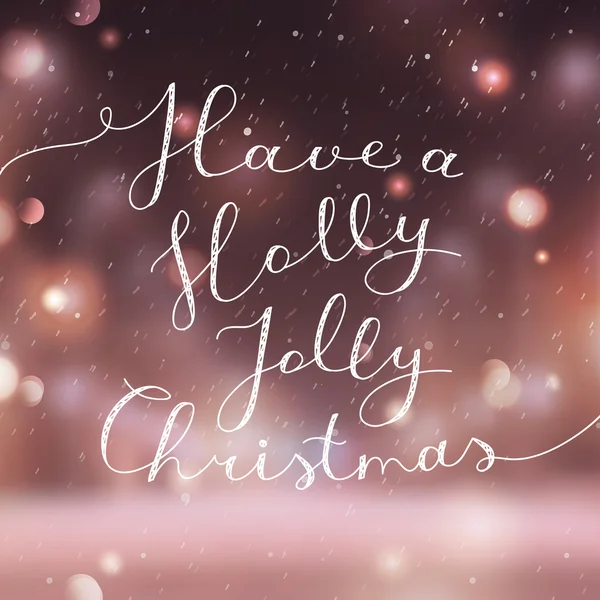Holly jolly christmas — Stockový vektor