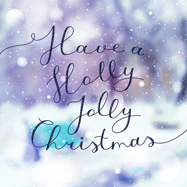 Holly alegre navidad — Archivo Imágenes Vectoriales
