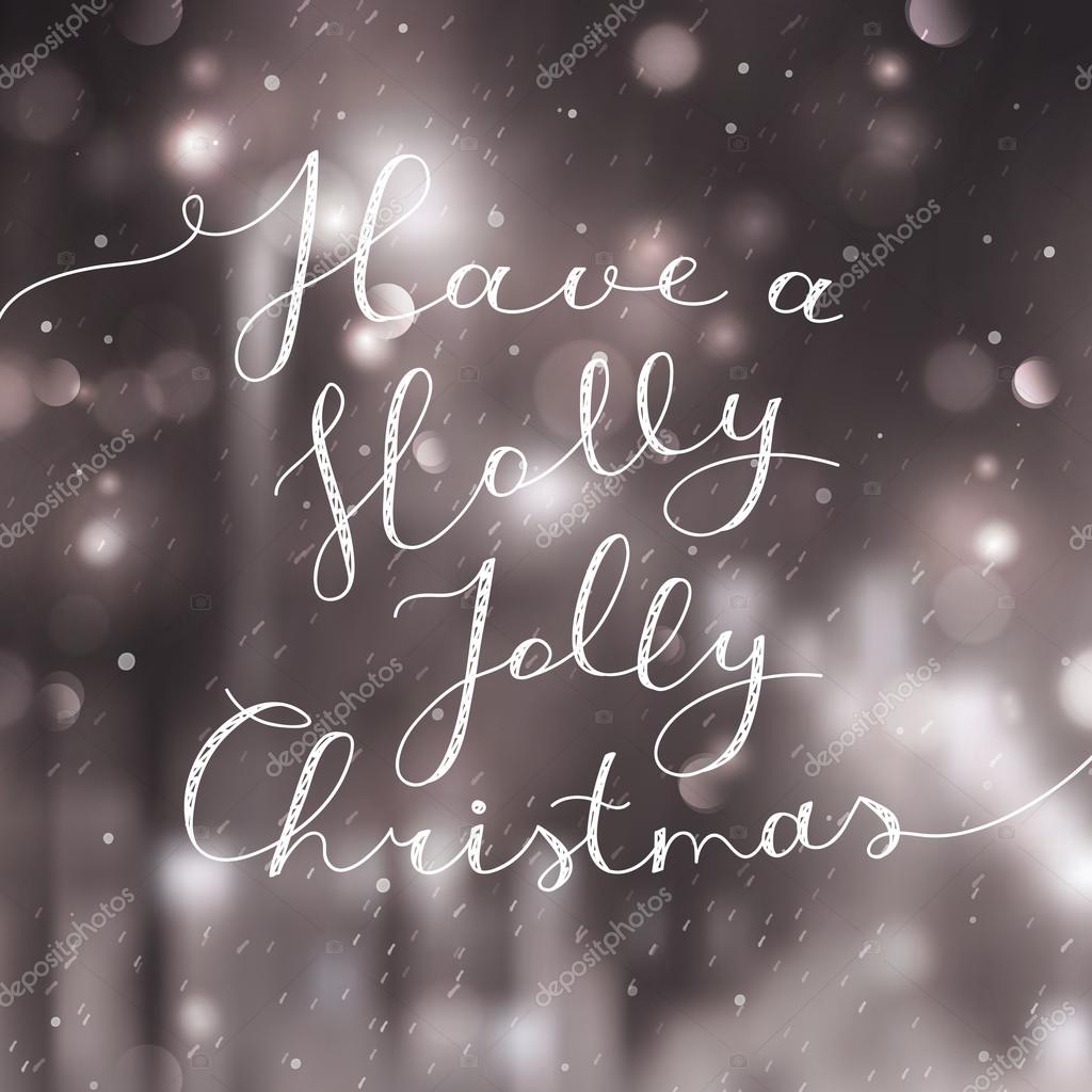 Holly jolly christmas Stock Vector Image by ©redcollegiya #124565332