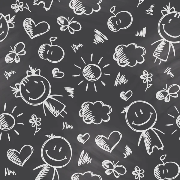 Pattern with kids Vector Graphics