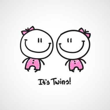 its twins clipart