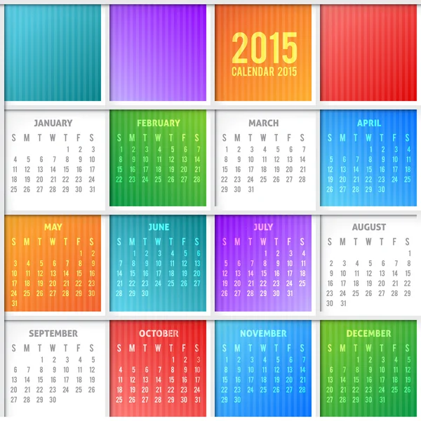 Calendario — Vector de stock