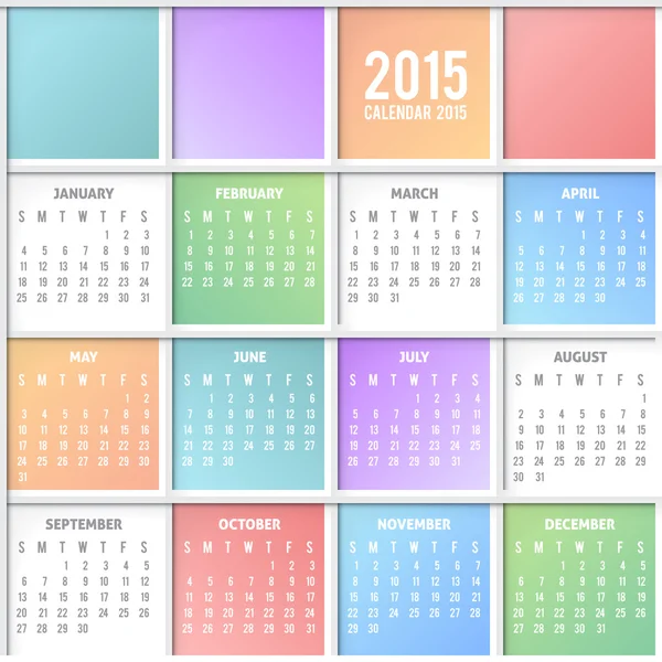 Kalendář — Stockový vektor