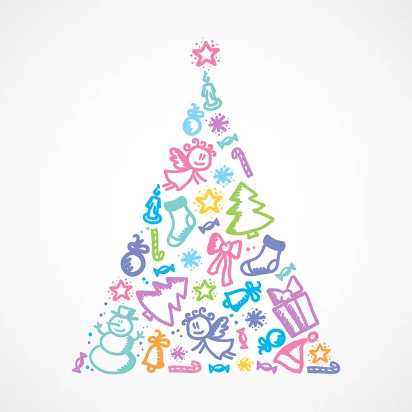 Árbol de Navidad — Vector de stock