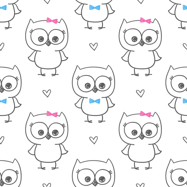 Baby owl — Stock Vector