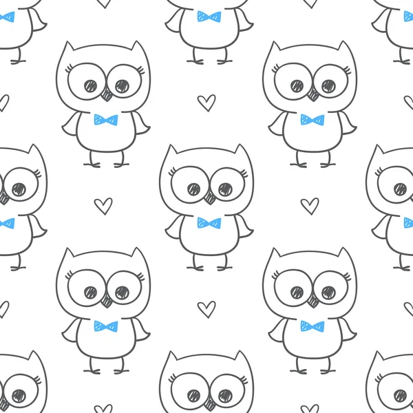 Baby owl — Stock Vector