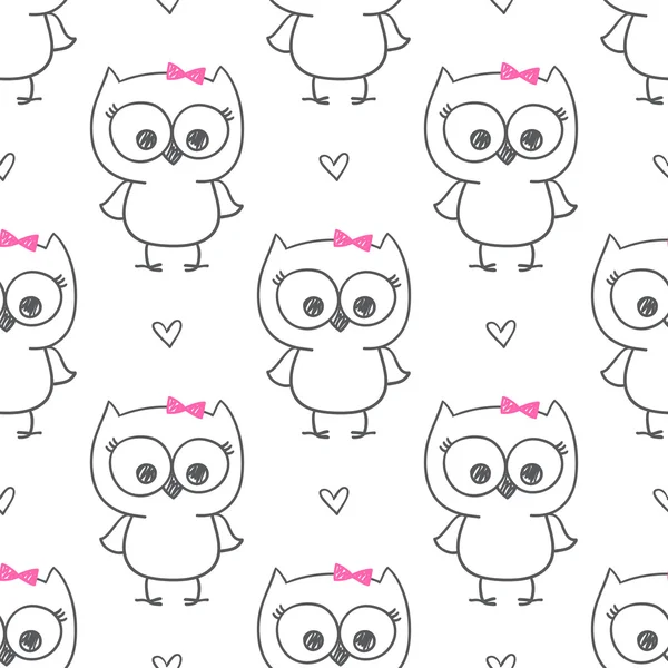 Baby owl — Stock Vector