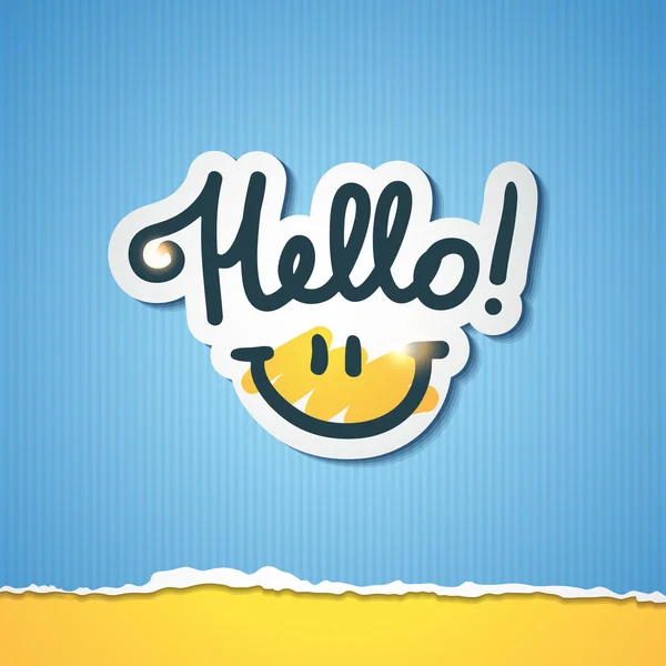 Hola letras — Vector de stock