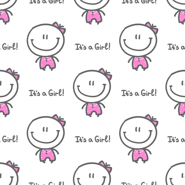 Its a girl — Stock Vector