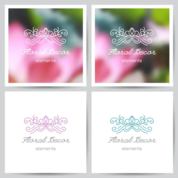 Logo floral — Image vectorielle