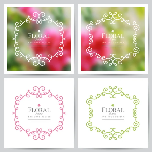 Floral frames — Stock Vector
