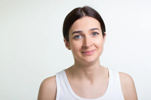 De vrouw ongeveer te huilen — Stockfoto