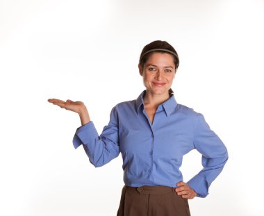 Kalkık palm ile kadın sözcüsü