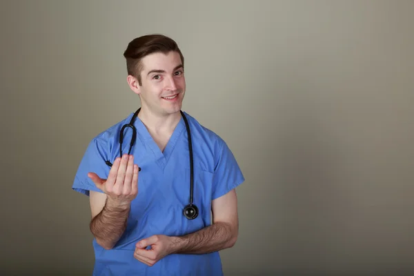 Komik bir doktor — Stok fotoğraf