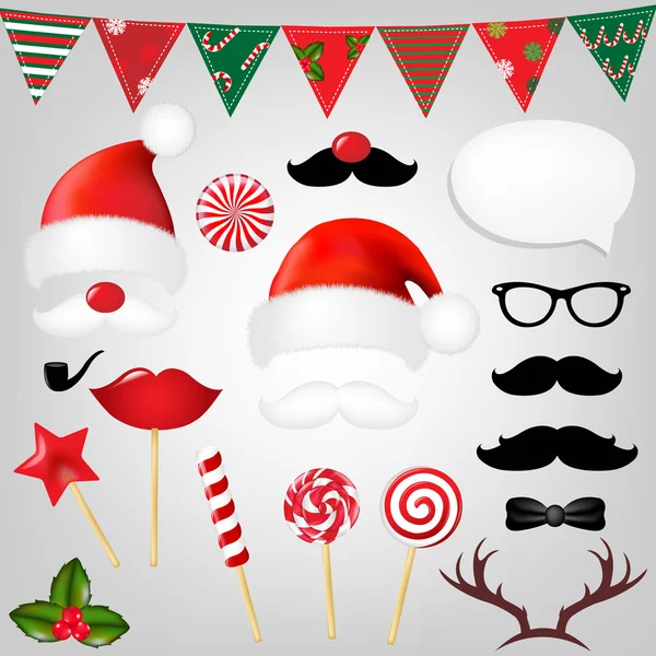 Set di Natale Hipster — Vettoriale Stock