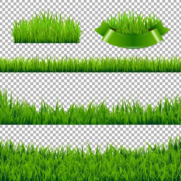 Зелена трава кордонів ізольовані — стоковий вектор